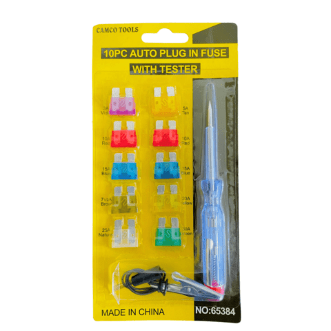 10 Pc Fuse Set + Tester