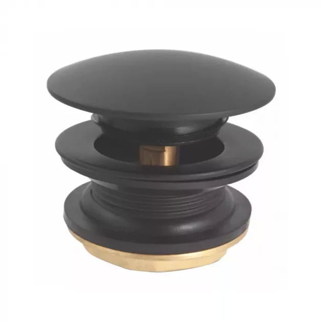 Bath And Sink Waste Pop in Matt Black