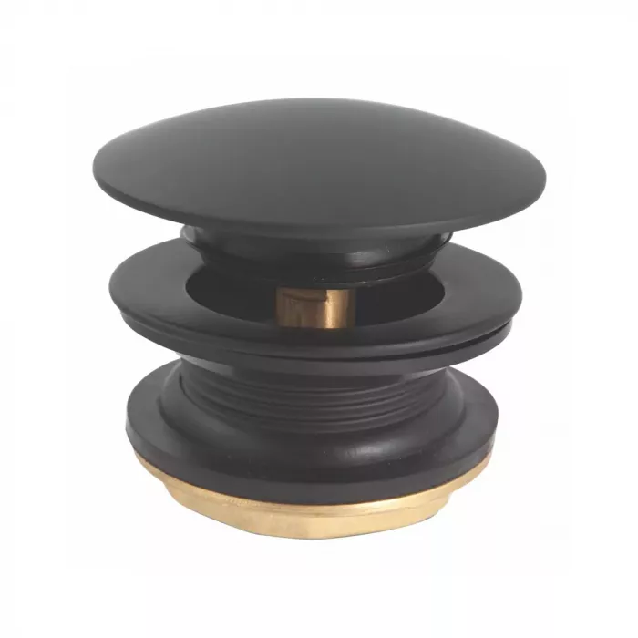 Bath And Sink Waste Pop in Matt Black