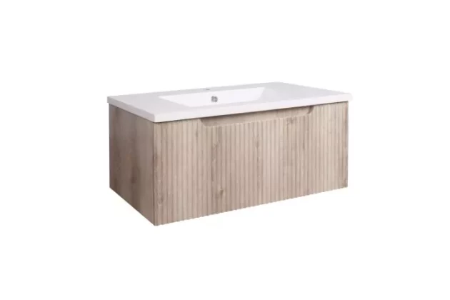 Nautique Oak Fluted Cabinet 3 (211156) - Image 2