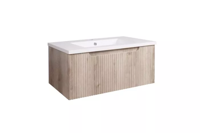 Nautique Oak Fluted Cabinet 3 (211156) - Image 2