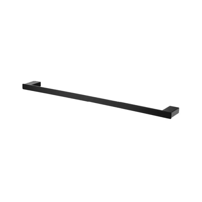 Clermont Matt Black Towel Single Rail