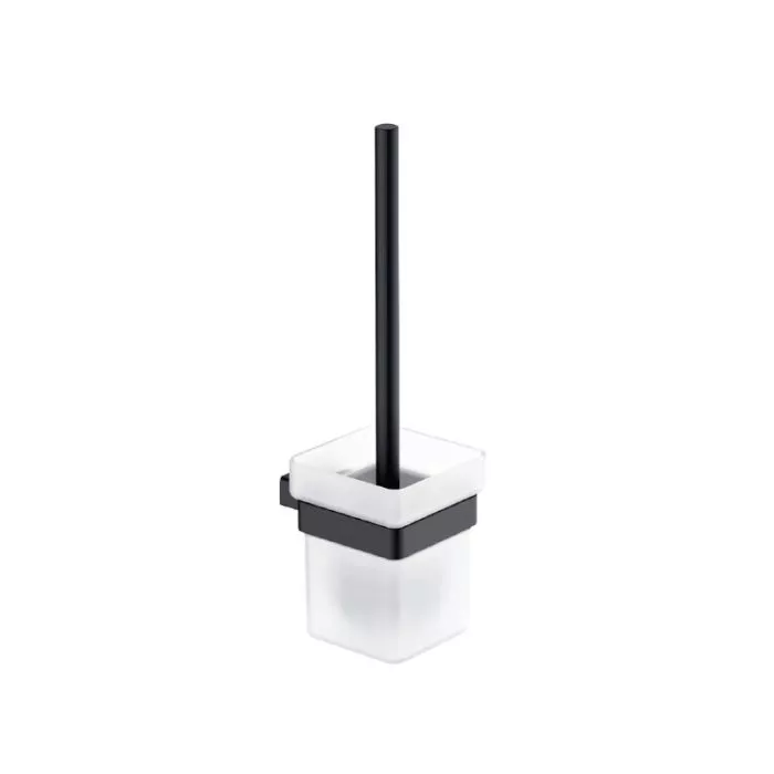 Clermont Matt Black Toilet Brush Holder