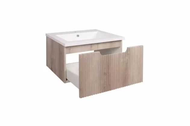 Nautique Oak Fluted Cabinet 2 (211300) - Image 4