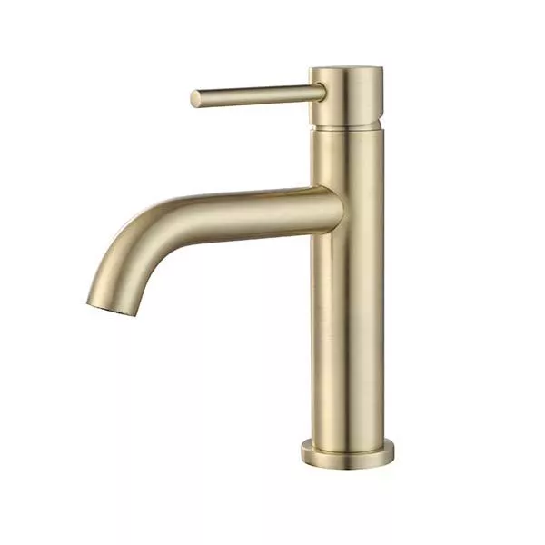 Stylet Short Body Gold Basin Mixer