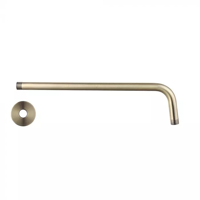 Long Gold Round Shower Arm Bijiou 400mm - Image 2