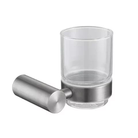 satin nickel tumbler holder
