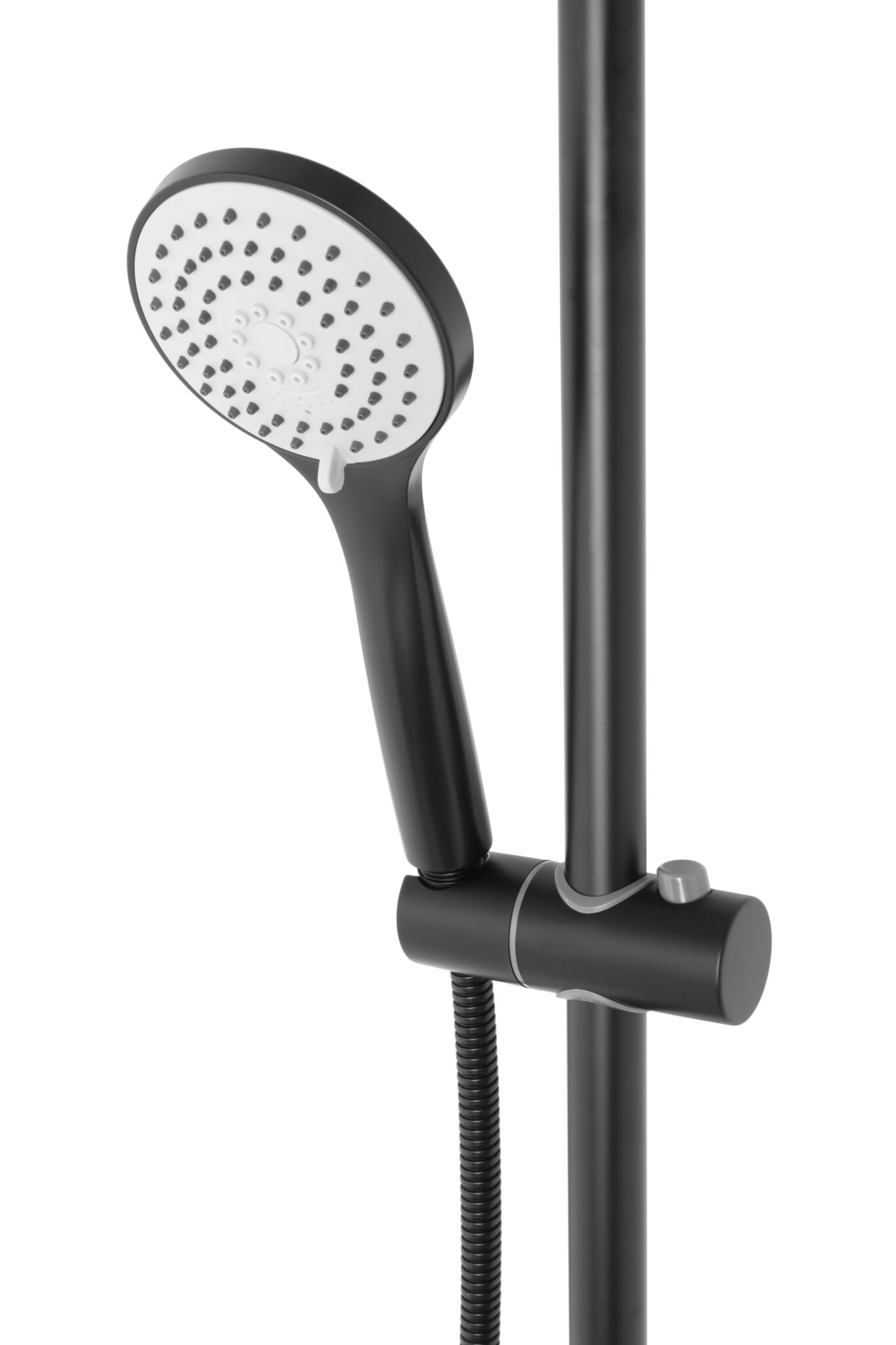 Shower Column Bijiou Durance Wall Mounted With Single Lever Mixer Black (Includes Shower Rose, Multi-Function Hand Shower And Hose) - Image 3