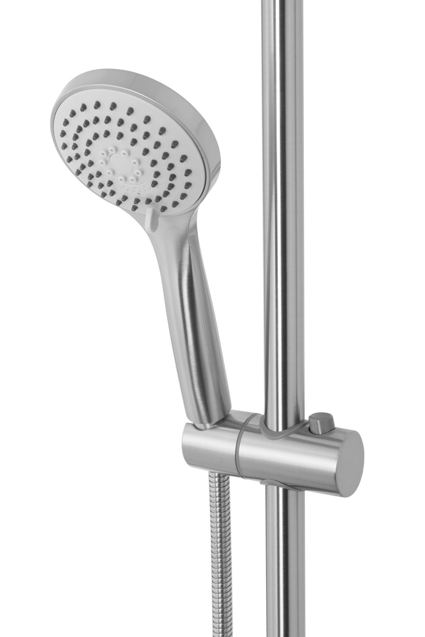 Shower Column Bijiou Durance Wall Mounted With Single Lever Mixer Satin Nickel (Includes Shower Rose, Multi-Function Hand Shower And Hose) - Image 3