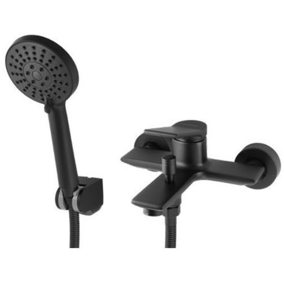 Bijiou Maine Bath Mixer with Hand Shower Black