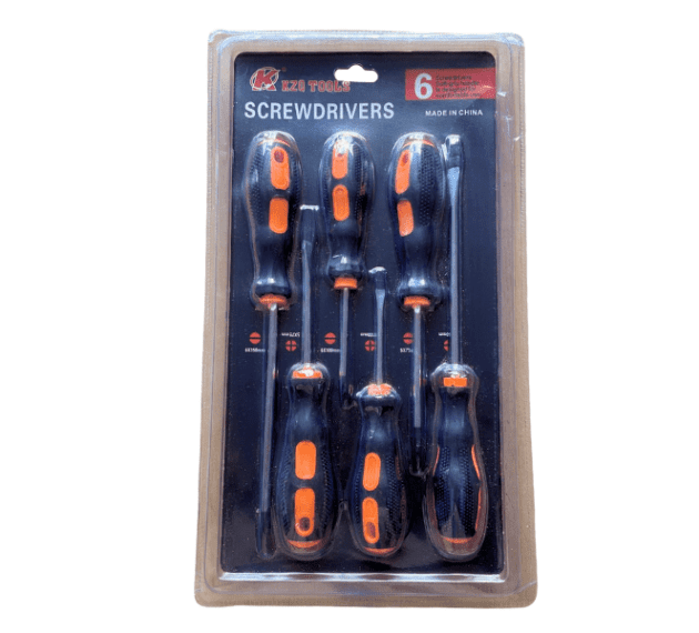 6 Pc Rubber Screwdriver Set (N329)