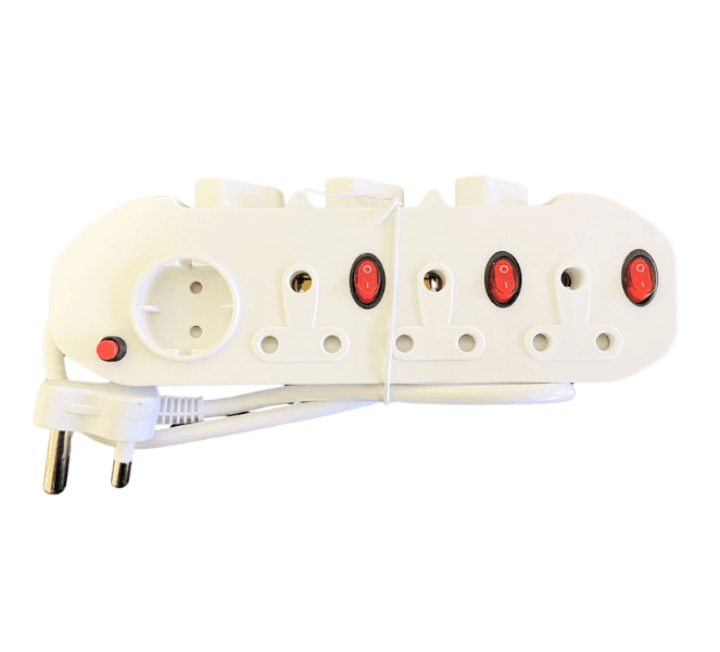 7 Way Multi Plug With Switches Reddison
