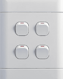 4 Lever Wall Switch 4X2 Ausma