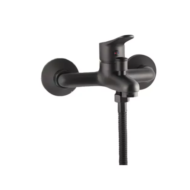 Bath Mixer C/W Hand Shower Black (215243)