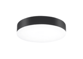 Es Fitting Round Bulk Head E27 IP65 Black 6PCS
