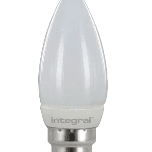 E27 Decorative Candle With A Frosted Globe