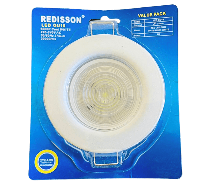 Value Pack Reddison Gu10 Bulb 6W Led White