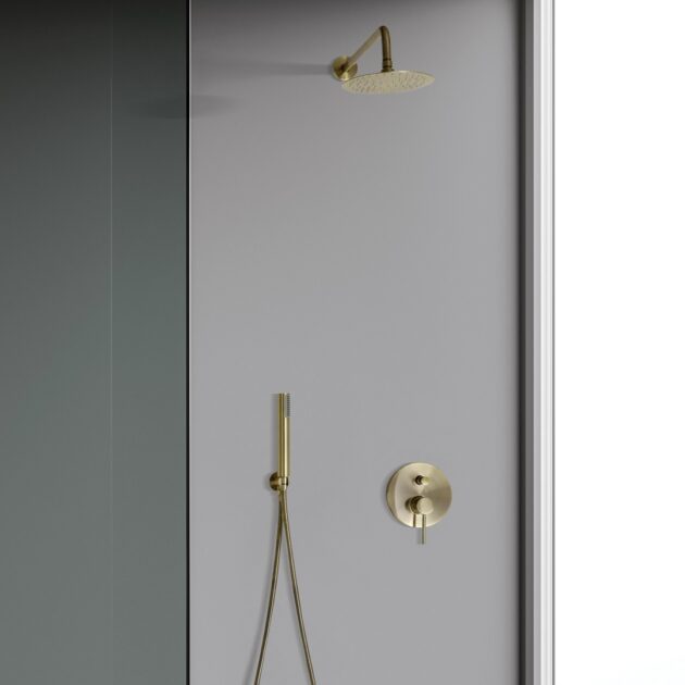 Stylet Gold Bath & Shower Undertile Diverter Mixer - Image 2