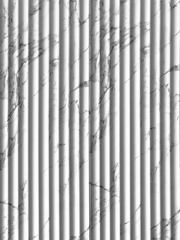 Italian White Wall Slat 2.4m (Per Length)
