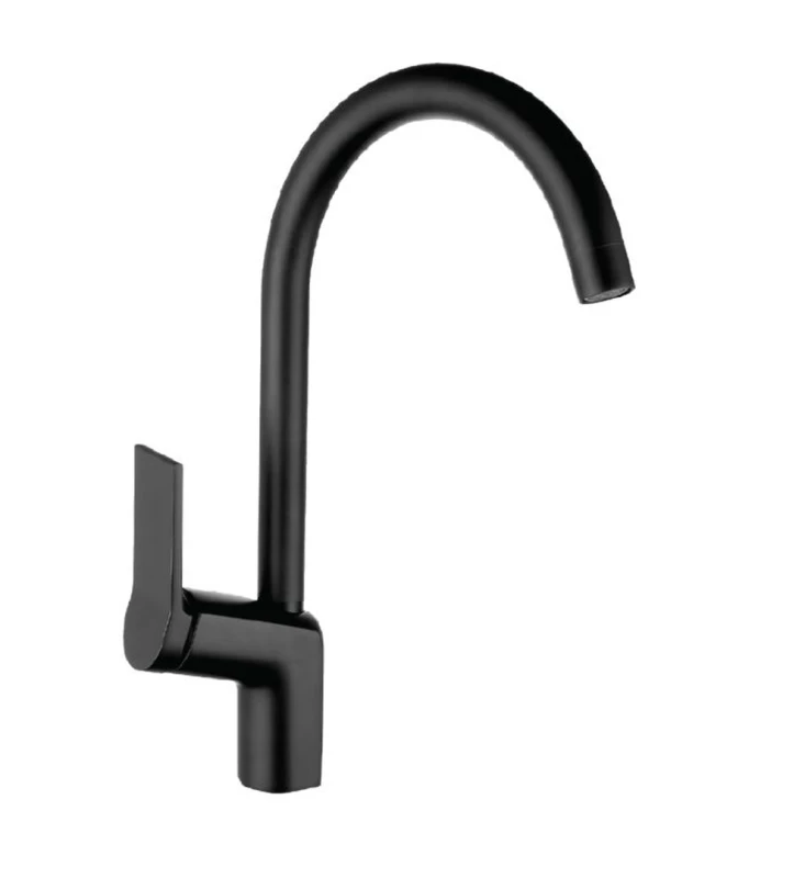 Bijiou Maine Sink Mixer Deck Type Black.