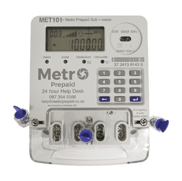 Metro Prepaid Sub-Meter (Single Phase 80A)(Met101)