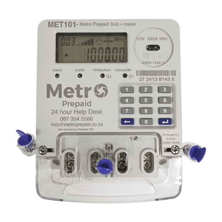 Metro Prepaid Sub-Meter (Single Phase 80A)(Met101)