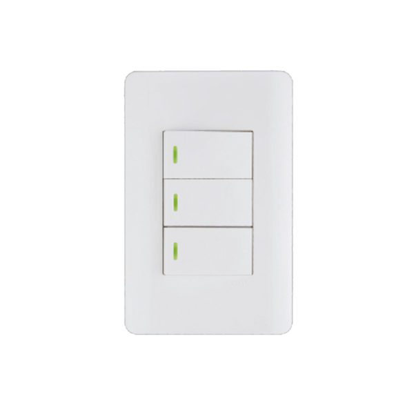 Neu 3 Lever 1W 4X2 Switch Complete