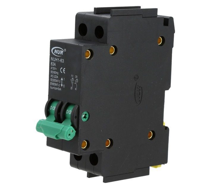 Nur Semite Isolator 63A 2P 3Ka Nur (Acbb632P)