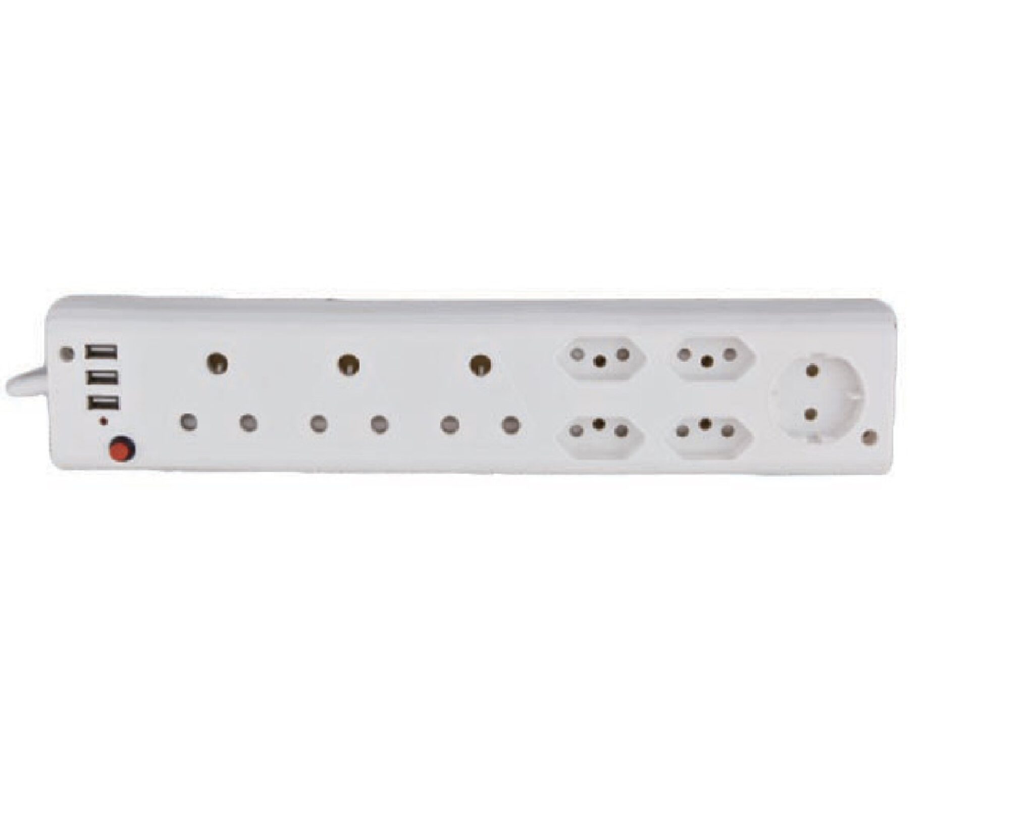 8 Way Multi Plug 3X16A 4X5A 1 Schuko 3X2 1A Usb Reddison