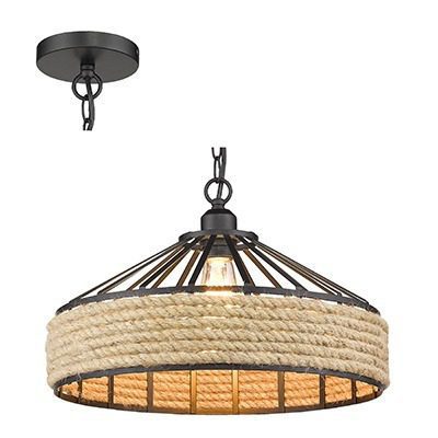 Rope Pendant Black E27 1X40W
