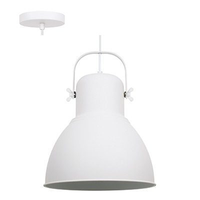 Pendant Steel 320Mm White E27 1X40W