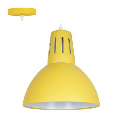 Pendant Steel 280mm Yellow E27 1x40W