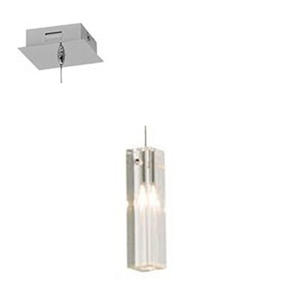 Glace Pendant Chrome G4 1x20W