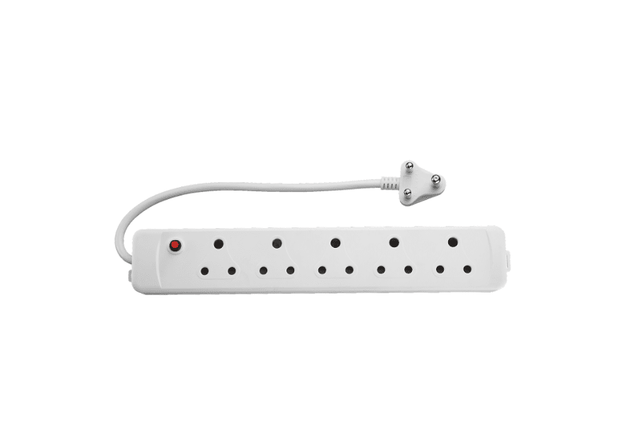 SR Electrical 5 Way Multiplug, 5x16A, 1xOverload Reset