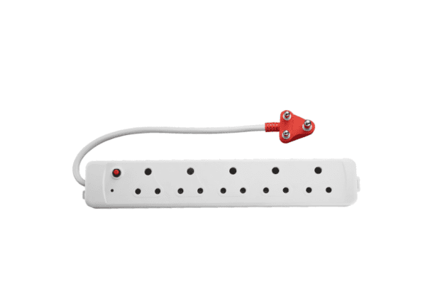 SR Electrical 5 Way Multi-Plug, 5X16A, 1X Overload Reset Medium Surge Protector
