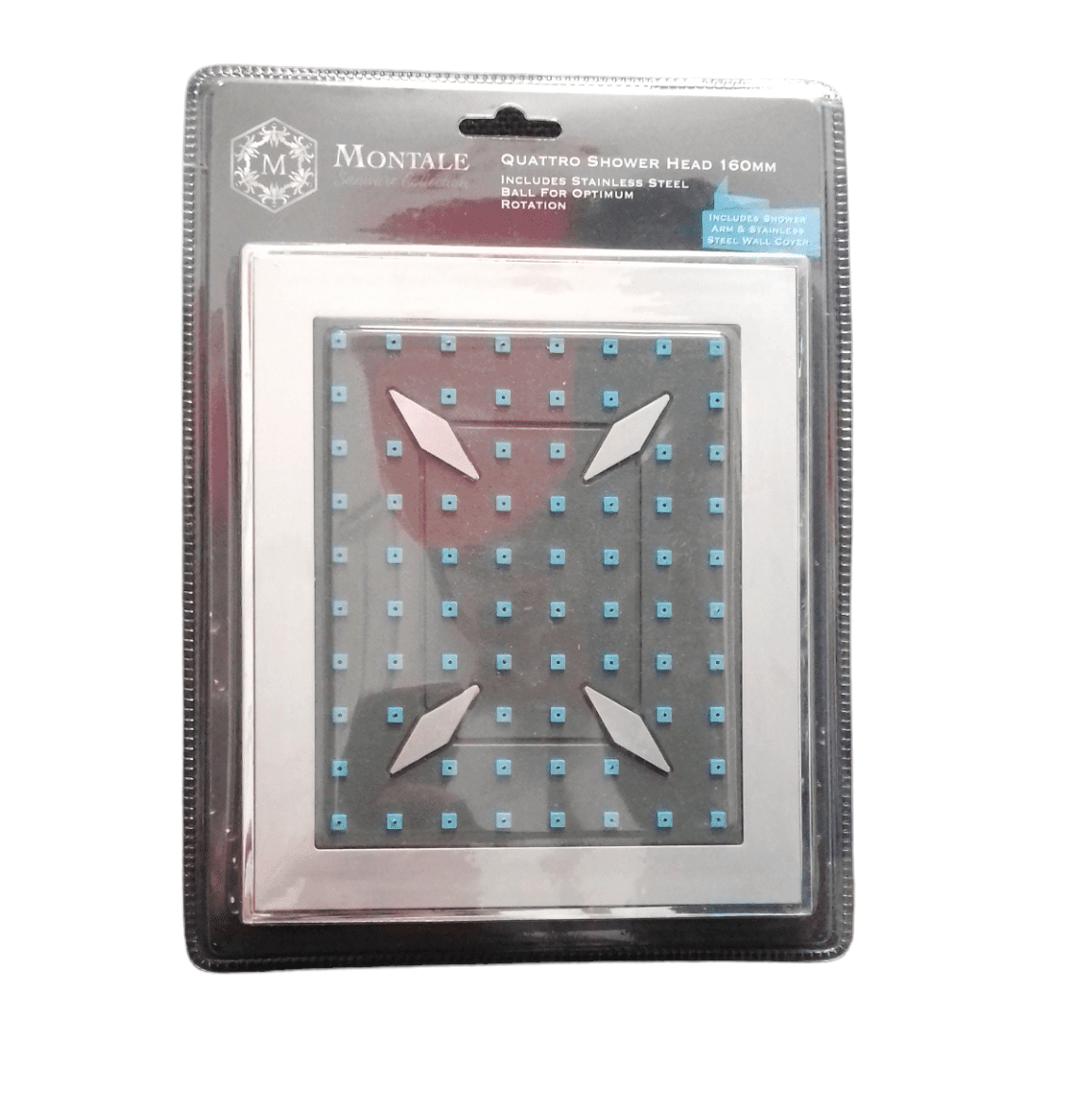 Square Shower Head W/Spout & Cover