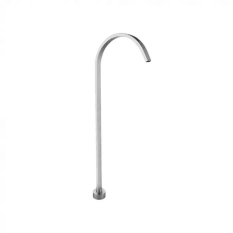 Bijiou Freestanding Satin Nickel Bath Spout.