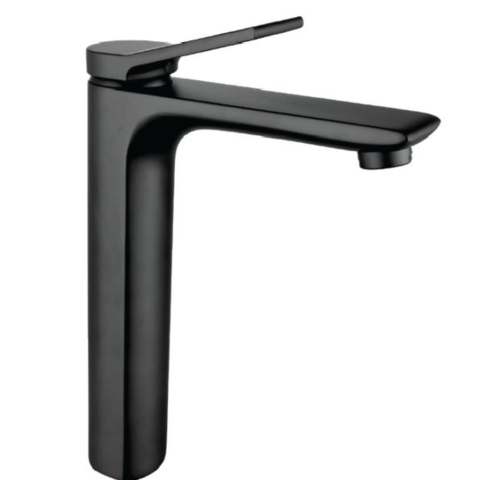 Bijiou Maine Basin Mixer Long Body Black