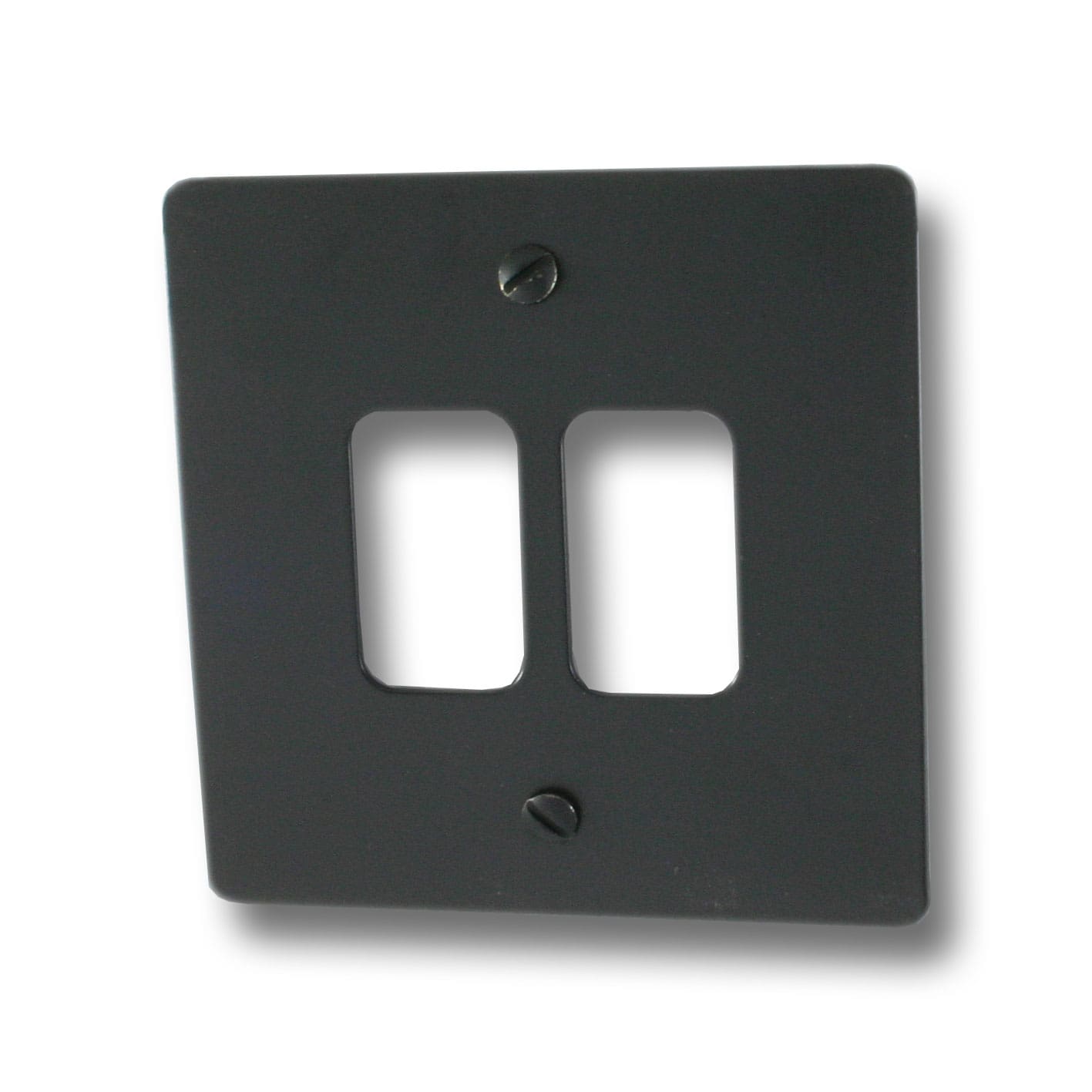 2 Lever Grid Plate 100X50 Neu Black