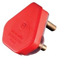 Dedicated Plug Top 16A 3 Pin Red Crabtree SR