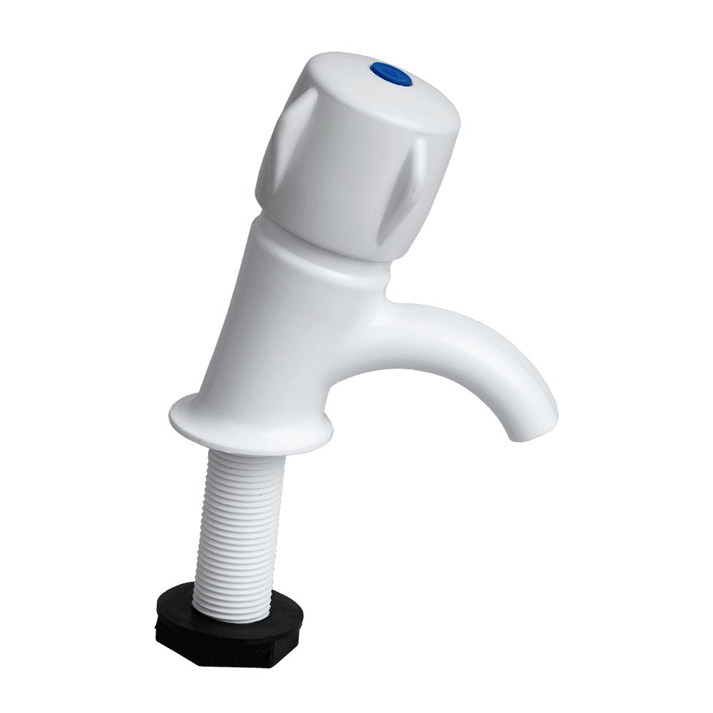 Tap Pillar Cont White 15Mm (350)