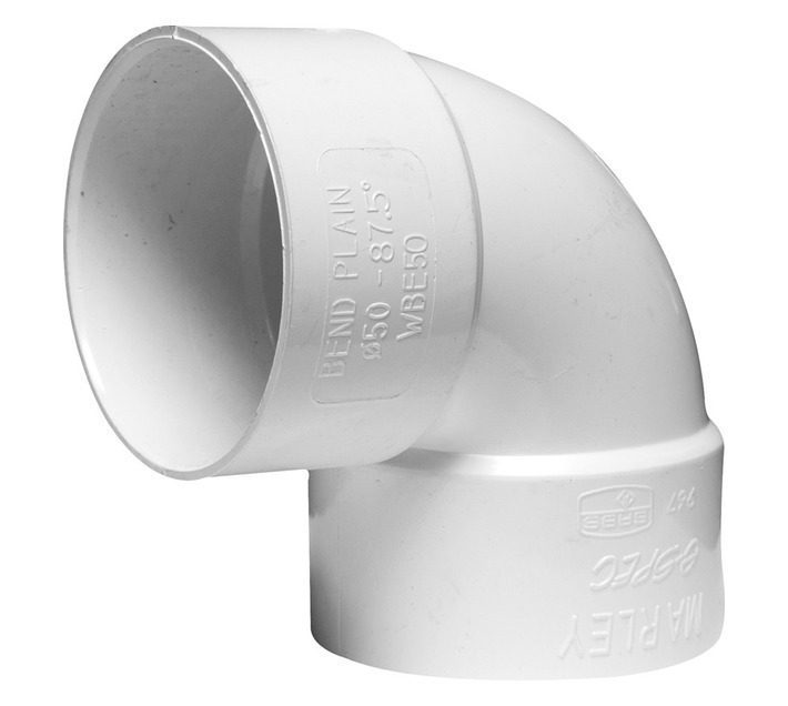Pvc Bend Plain 50 Mm X 87.5 (Csvb50X90P)
