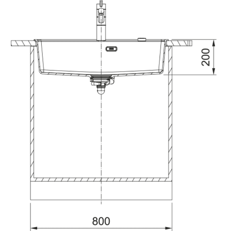 Franke Maris Undermount Composite Sink.