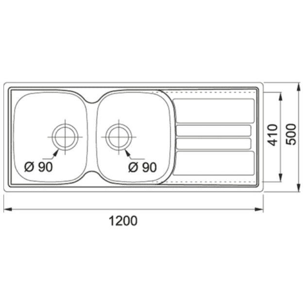 Franke Genesis Stainless Steel Sink.