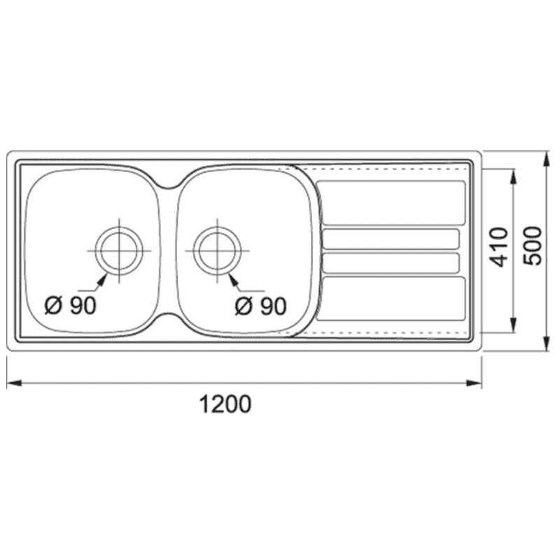 Franke Genesis Stainless Steel Sink.
