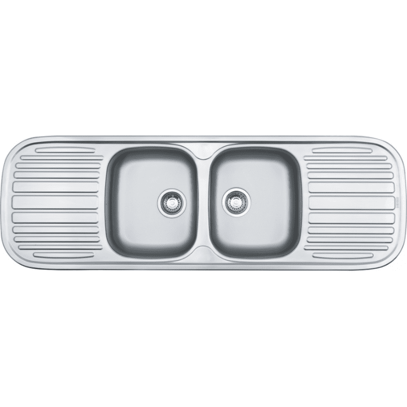 Franke Quinline Double Center Bowl Stainless Steel.