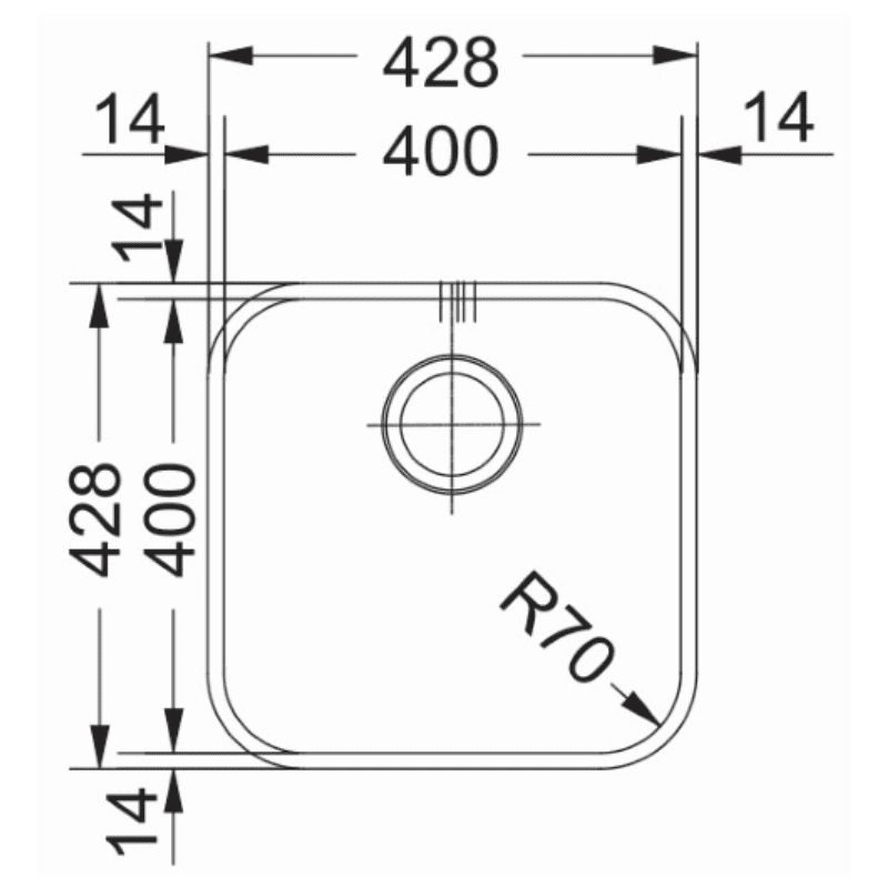 Franke Selene Single Undermount Sink.