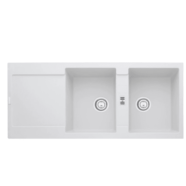 Franke Maris Sink Drop-In Composite Double Bowl With Drip Tray.