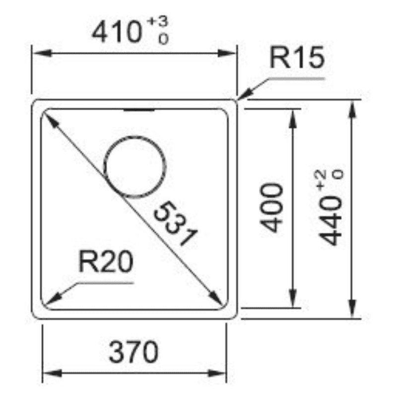 Franke Maris Fragranite Undermount Sink.