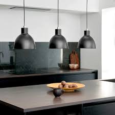 black pendant light